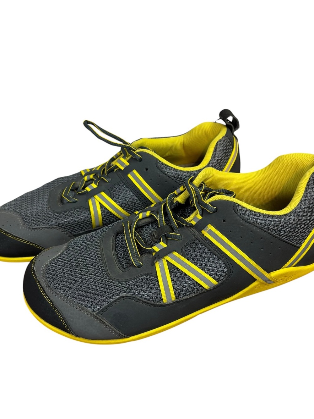 Xero Prio Grey Yellow Barefoot Minimalist Zero Sneaker Shoes Men's US 11 EU 45
